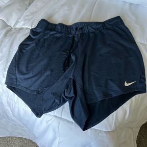 Navy blue Nike dri-fit shorts